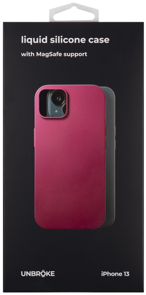 UNBROKE iPhone 13 Liquid Silicone MagSafe винный