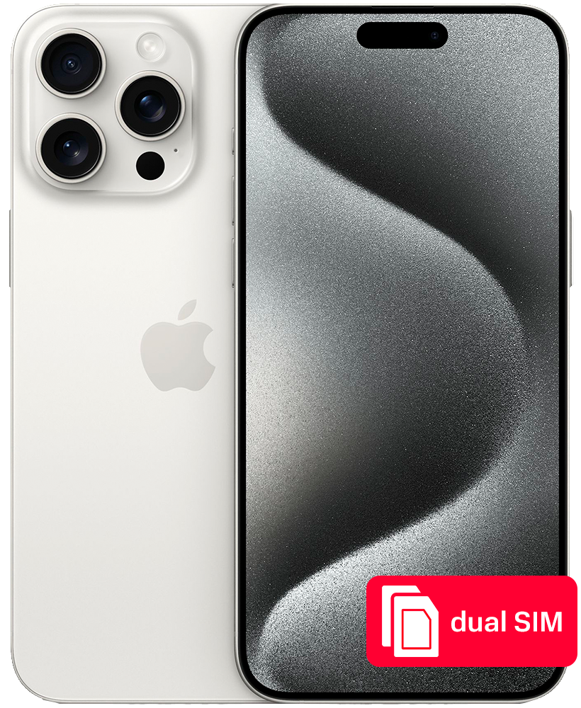 Смартфон Apple iPhone 15 Pro Max 256Gb SIM + SIM Белый титан