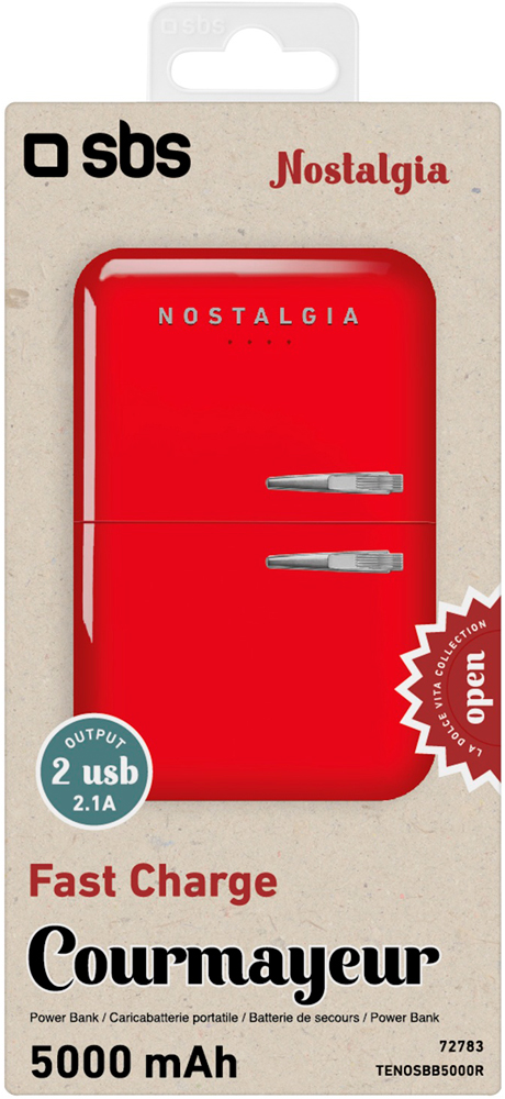 SBS Frigo 5000mAh Red