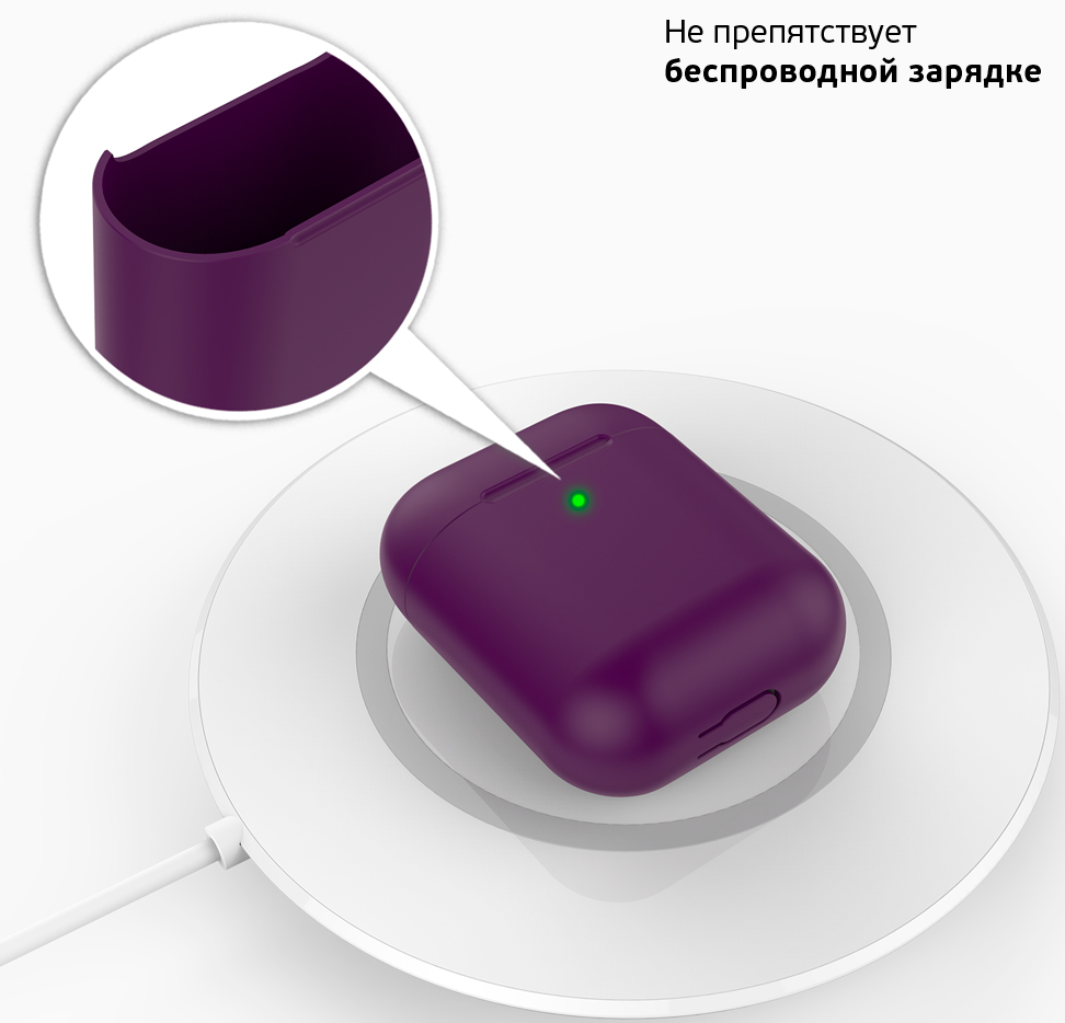 Deppa AirPods 2 Ultra Slim Lavender