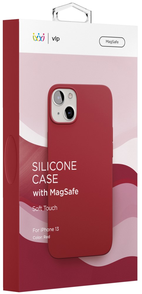 VLP iPhone 13 Silicone Case MagSafe Red