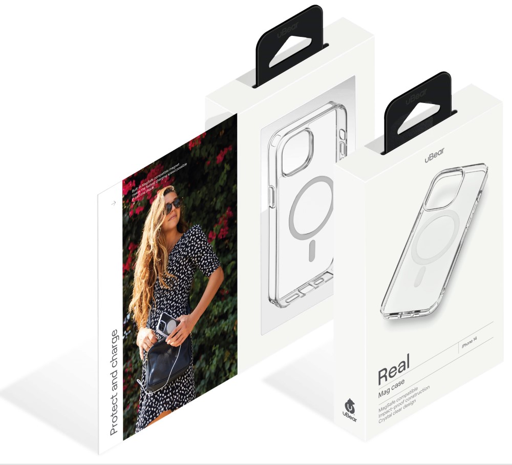 uBear Real Mag Case для iPhone 14 MagSafe Прозрачный (CS167TT61RL-I22M)