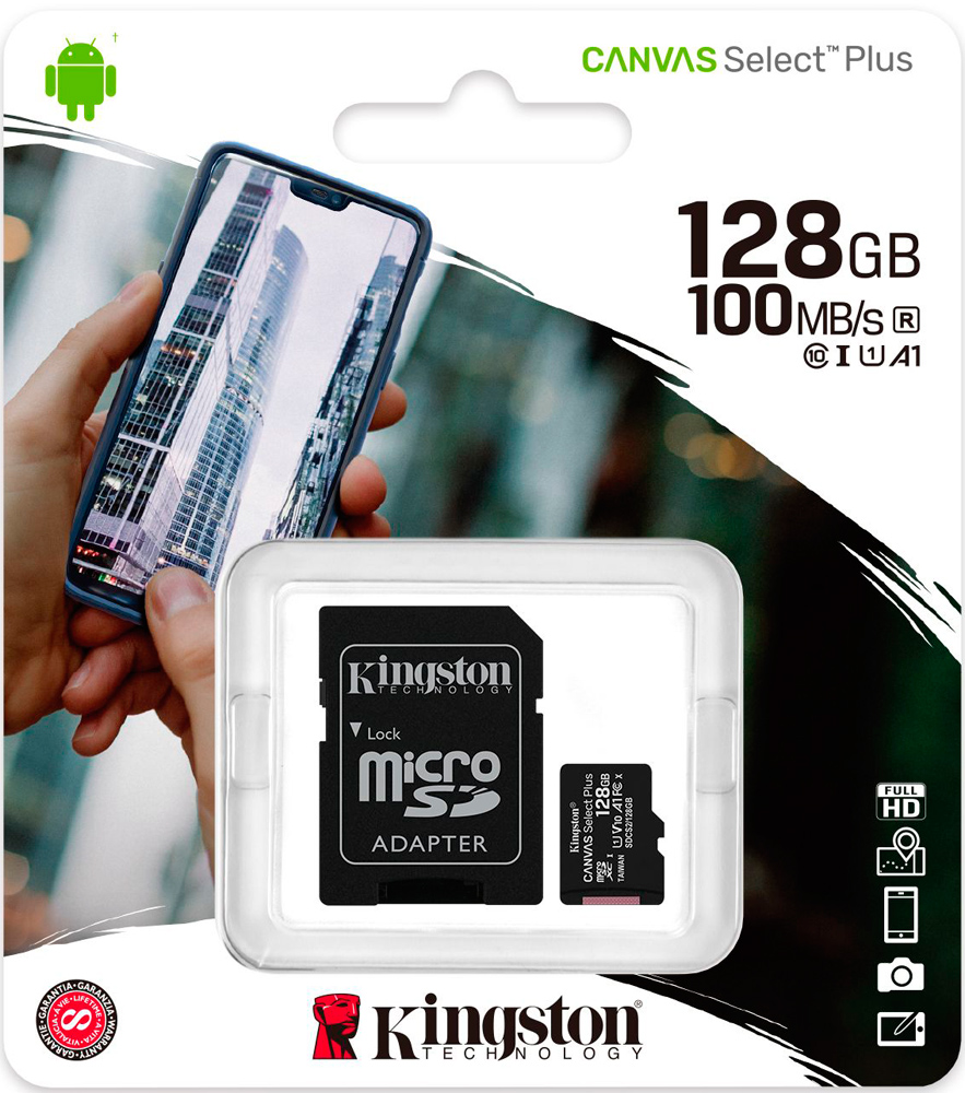 Карта памяти MicroSDHC Kingston