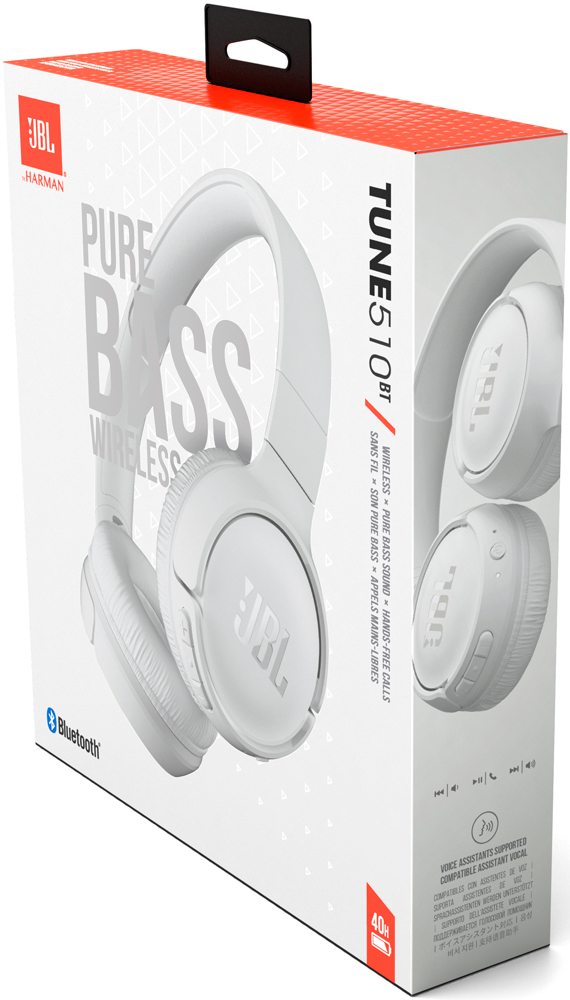 JBL TUNE 510BT накладные White
