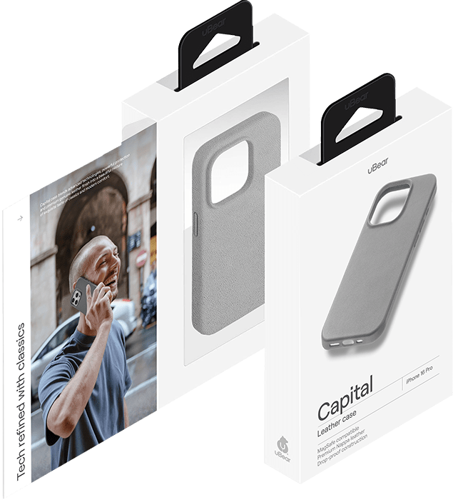 uBear Capital Case c MagSafe для iPhone 16 Pro Серый