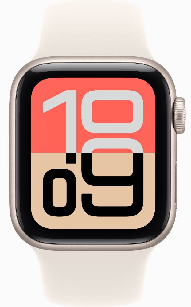 Apple Watch Series SE 3 2025 GPS 40мм Starlight aluminium+ремешок Sport Band starlight (SM)