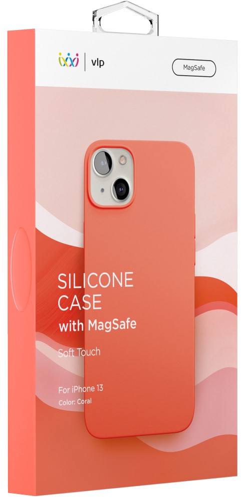VLP iPhone 13 Silicone Case MagSafe Coral