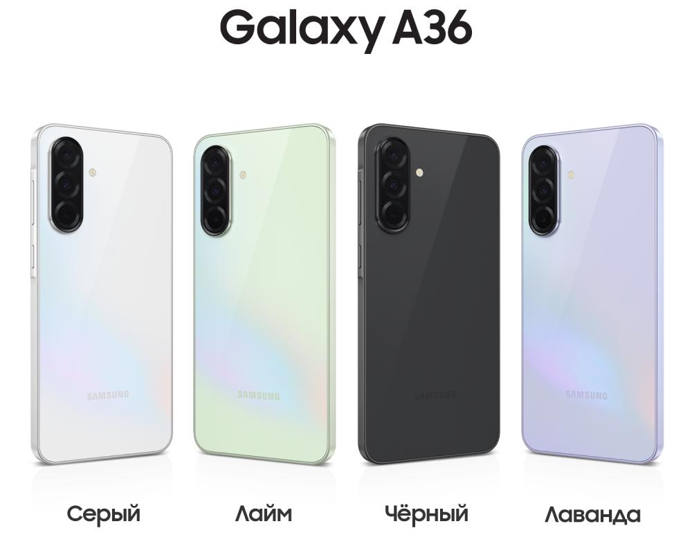 Характеристики Смартфон Samsung Galaxy A36 8/256 Гб 5G Белый