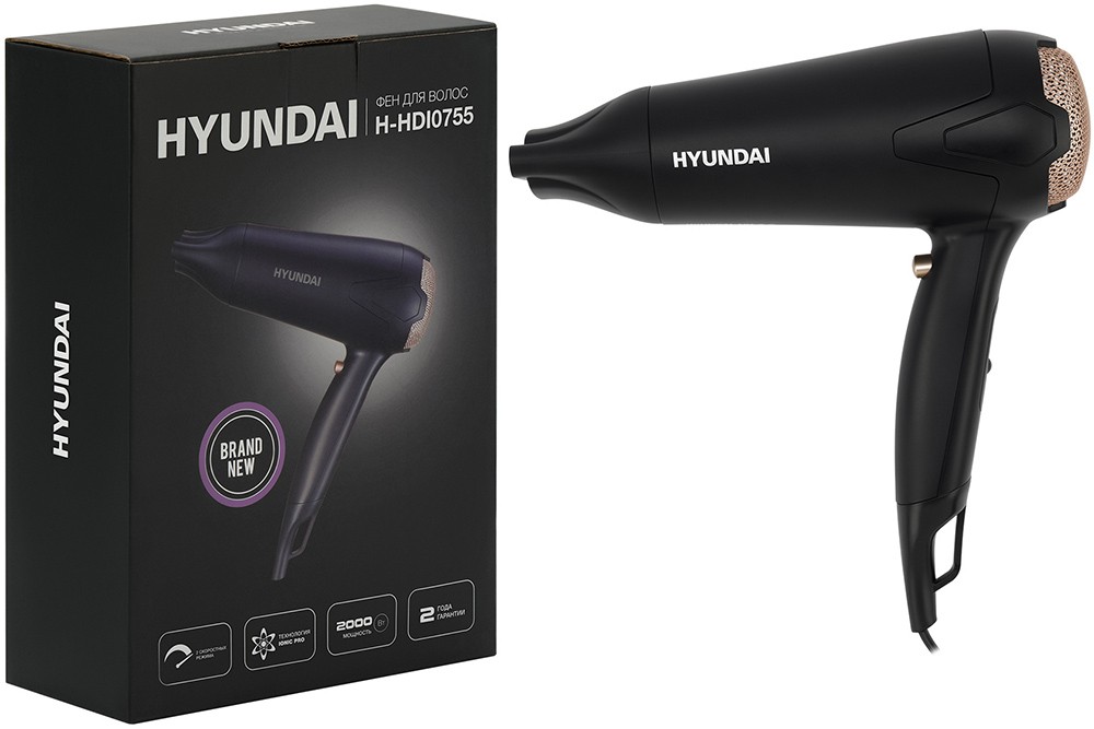 Hyundai H-HDI0755 матовый Черный