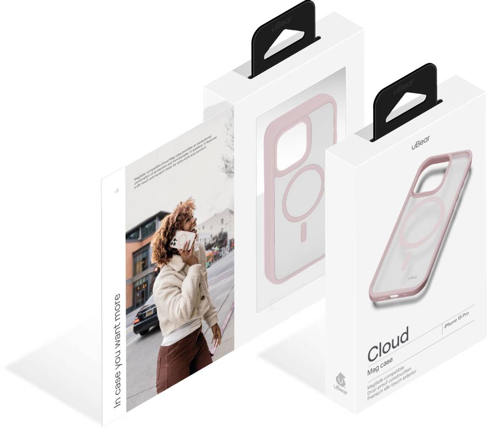 uBear Cloud Mag Case для iPhone 15 Pro Розовый