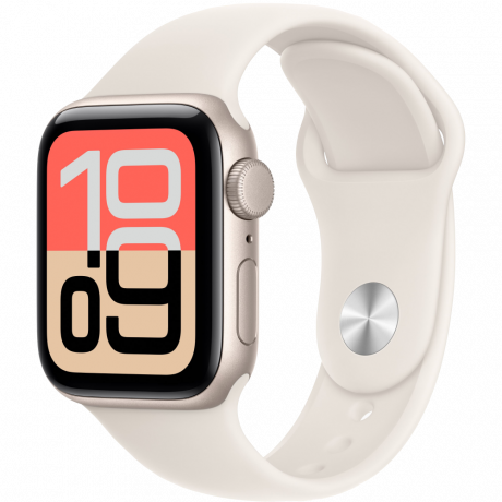 Изображение товара Apple Watch Series SE 3 2025 GPS 40мм Starlight алюминий + ремешок Sport Band