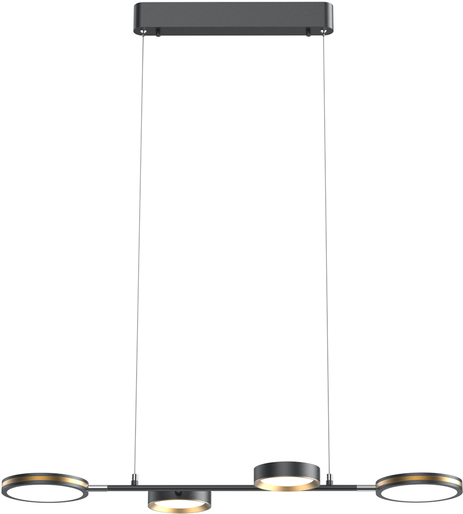 Yeelight C2103 Arowana Chandelier 4head потолочный Черный/Золотой (YLDL031)