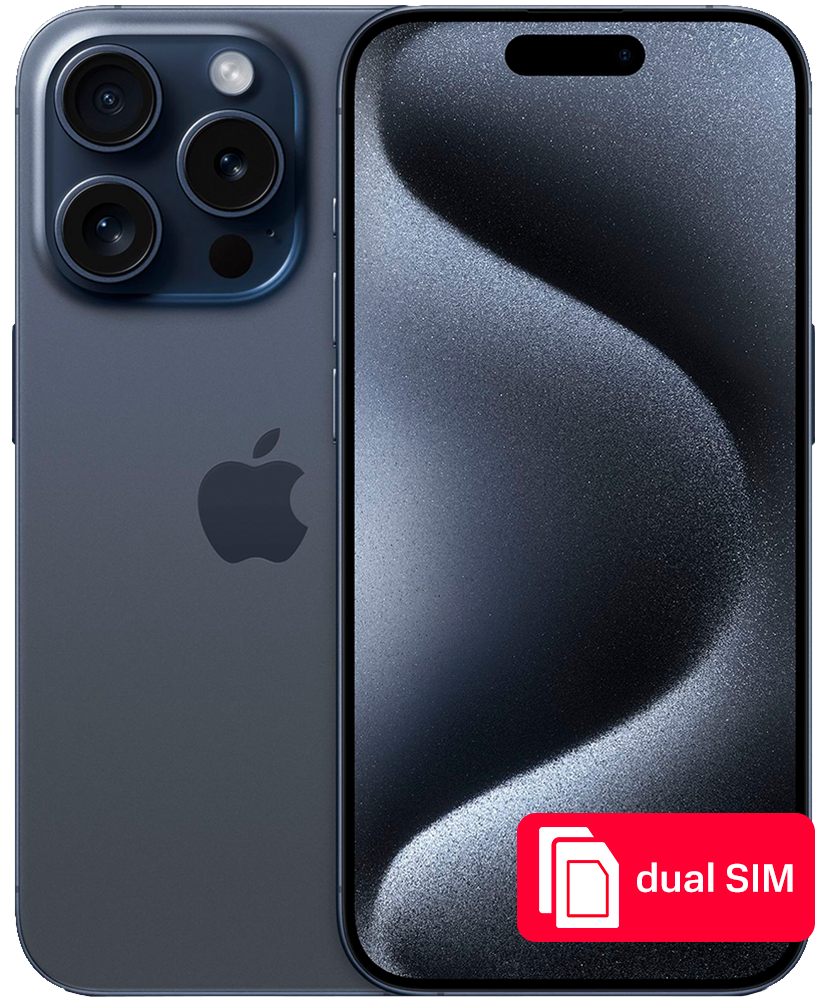 Смартфон Apple iPhone 15 Pro 512Gb SIM + SIM Синий титан: купить