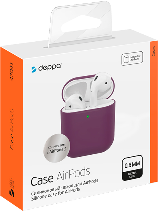 Deppa AirPods 2 Ultra Slim Lavender