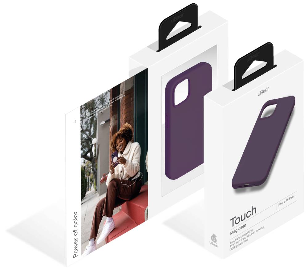 uBear Touch Mag Case для iPhone 15 Plus Темно-фиолетовый