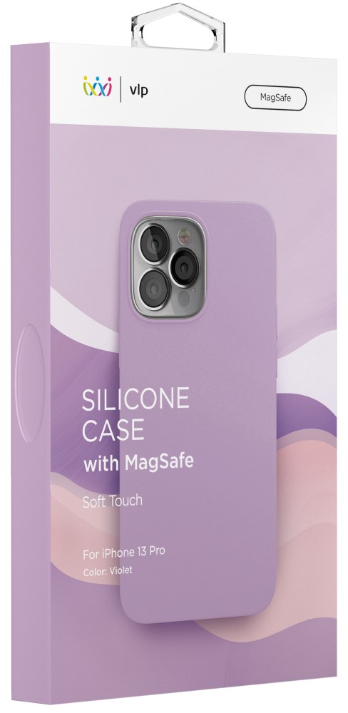 VLP iPhone 13 pro Silicone Case MagSafe Purple