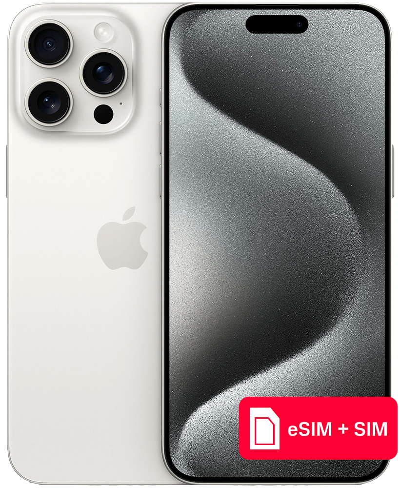 Apple iPhone 15 Pro Max 512Gb eSIM + SIM Белый титан