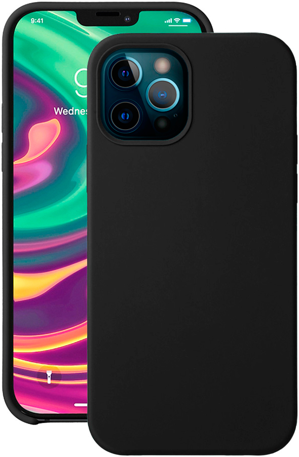 Deppa Apple iPhone 12/12 Pro Liquid Silicone Pro Black