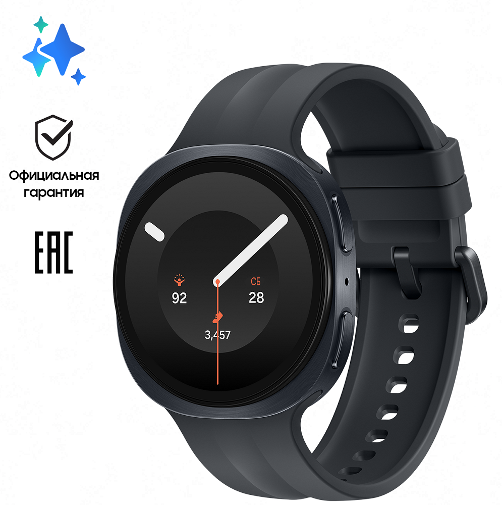 Умные часы Samsung Galaxy Watch 9 LTE (РСТ), SM-L355FZKACAU, 44 mm, графит