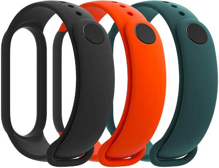 Xiaomi Mi Band 5/6 Black/Orange/Turquoise (BHR4639GL)
