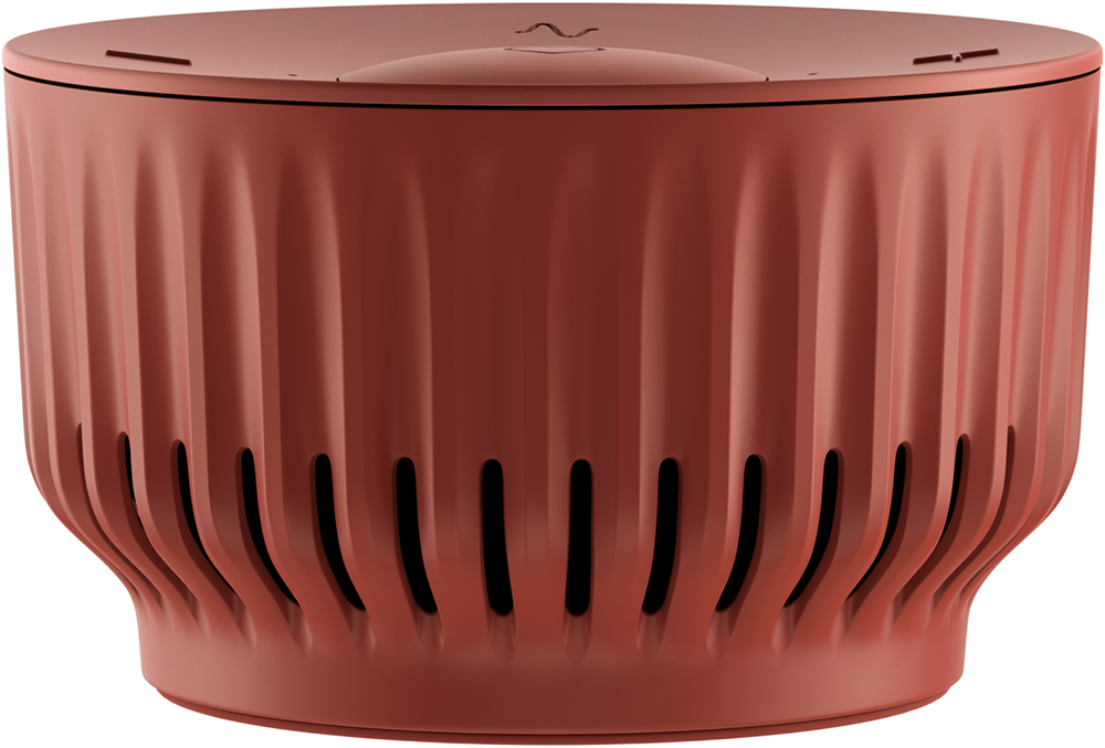 Sber Boom mini c семейством виртуальных ассистентов Салют Марсианский красный