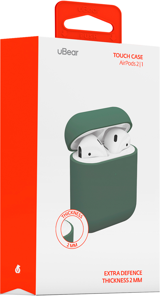 uBear AirPods 2 TouchCase Green