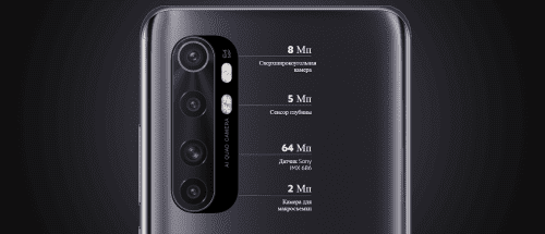 Смартфон Xiaomi Mi Note 10 Lite 6/128Gb Midnight Black: купить по
